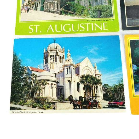Set of 4‎ Vintage St Augustine Florida Postcards - Picture 2 of 10